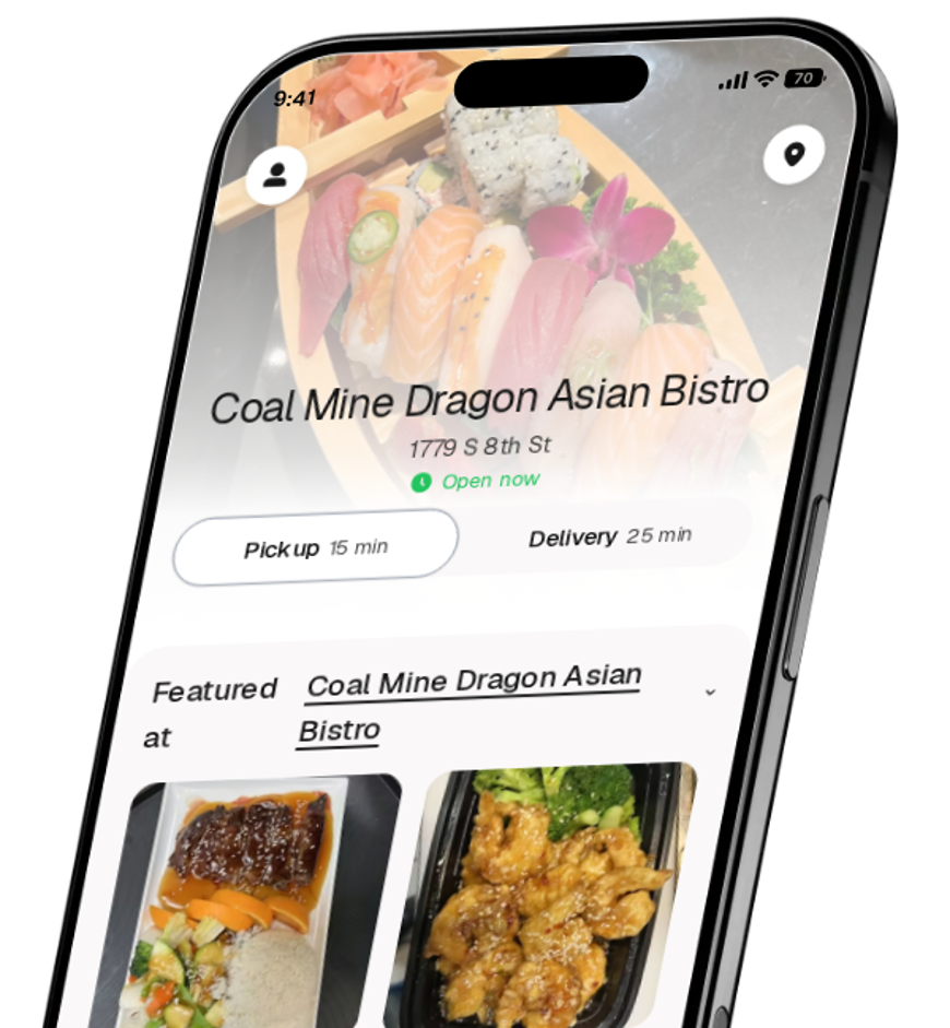 Coal Mine Dragon Asian Bistro app preview