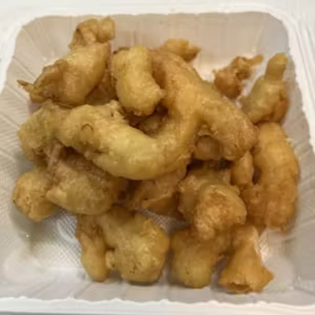 (L) Sweet & Sour Chicken.